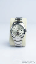 Montre Oyster Open Heart – Argent, Doré & Bleu