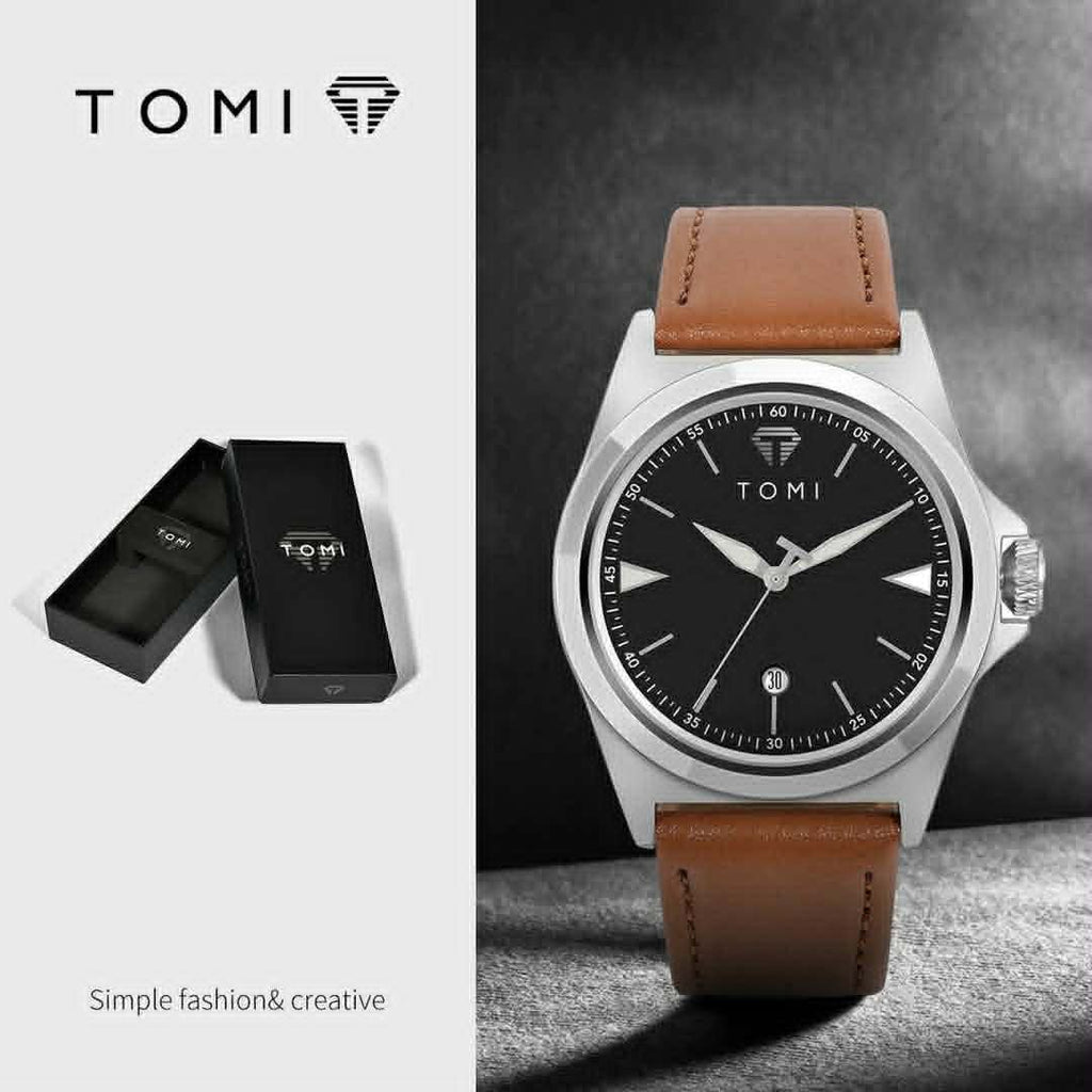 Montre TOMI Moonphase – Élégance & Sobriété