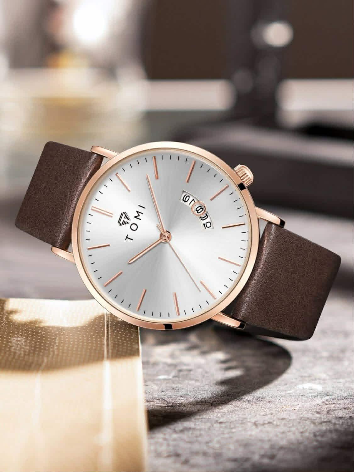 Montre TOMI Moonphase – Élégance & Sobriété