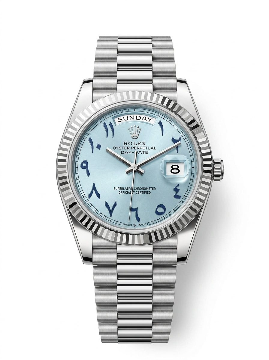 Montre Homme Élégance Prestige – Argent, Bleu Marine, Bleu Ciel & Noir