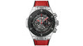 Montre Homme Sport Luxury Transparent Edition – Bracelet Rouge