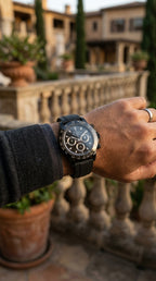 Montre Homme Style Daytona Black Edition – Chronographe Quartz