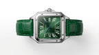 Montre Élégante Style Cartier Santos – Noir & Vert